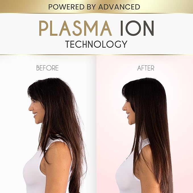 ELLA BELLA® Professional Smart Plasma Hair Dryer with Diffuser • Advanced Plasma Technology Blow Dryer • Intelligent Heat Control &amp Wind Speeds • Suitable All Hair Types