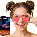 Under-Eye Red Light Therapy Device &amp Microcurrent Eye Massager Puffiness Eye Bags - Red Light Therapy Glasses for Reducing Wrinkles and Fine Lines(Pink)