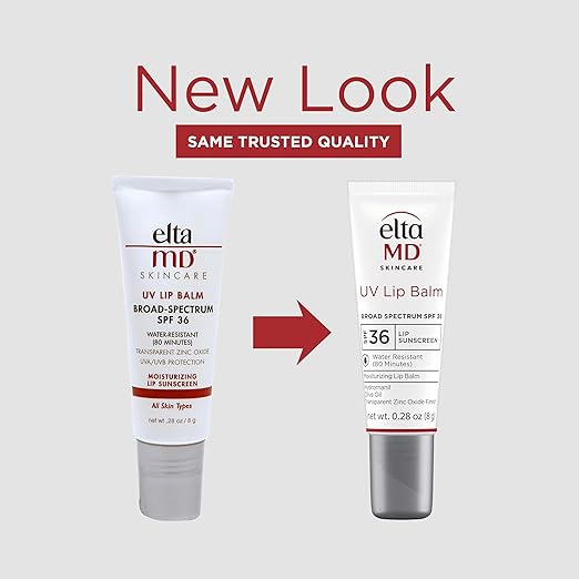 EltaMD UV Lip Balm SPF SunscreenSunscreen Lip Balm with SPF 30+Protects Dry Cracked LipsTransparent Zinc Oxide0.28 Tube(Pack of 2)