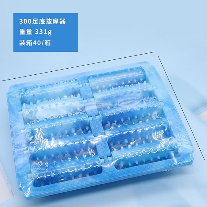 五排滚轮足底按摩器 便携防滑刺头滚轮脚底按摩垫按摩器 HomeOffice Body Electric Massagers