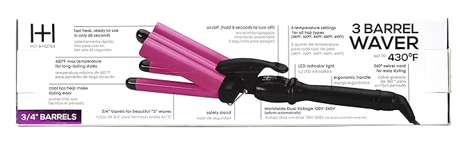 Hot and Hotter 3 Barrel Waver 430° F 3/4'' Barrel