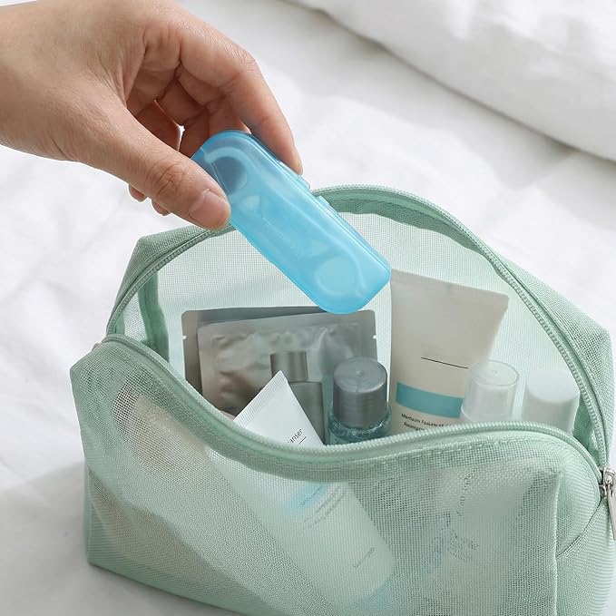 100 Packs/1000Pcs Dispenser Dental Floss Case Professional Toothpicks Sticks with Travel Case Superfine Floss Picks Adult Teeth Cleaning Toothpick Flossers for Travel Office Home Use
