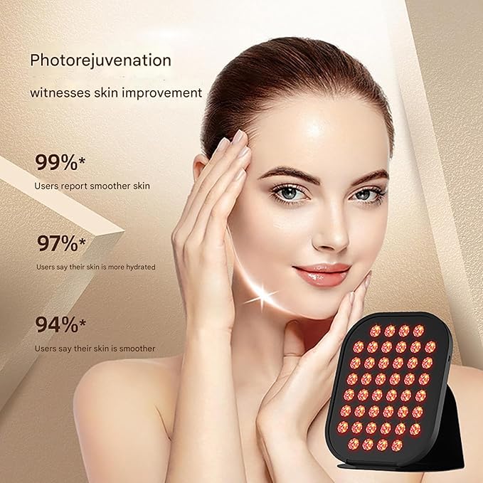 GOURIXIN Red Light Therapy Panels for Body Face 5 Effective Wavelengths Rechargeable Infrared Red Light Therapy Device for Home and Travel Use Rejuvenate Skin Relieve Pain