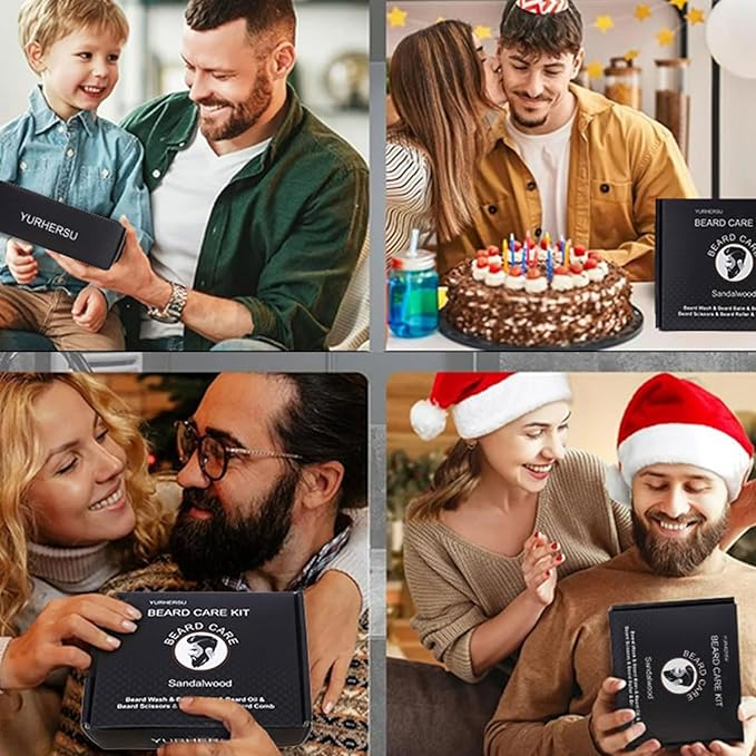 2/3/9Pcs Men's Grooming Essential Beard Care Set Unique Grooming Accesories Adult Him Husband Boyfriend Son Dad