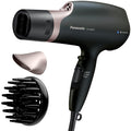 Panasonic Nanoe Salon Hair Dryer Oscillating QuickDry Nozzle Blow Dryer with Diffuser Concentrator Attachments 3 Speed Heat Settings for Styling and Healthy Hair - EH-ANA6HN (Black/ Pink Gold)