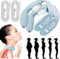 2023 Lymphatic Drainage Massager EMS Neck Acupoints Lymphvity Massager Device 12 Modes Neck Massager Portable Lymphatic Relief Neck Massager for Pain Relief Deep Tissue (2PC)