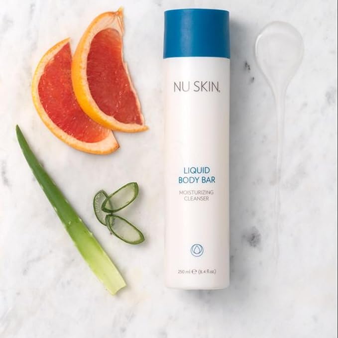 Nu Skin Liquid Body Bar | Moisturizing Cleanser for Soft Refreshed Skin | Gentle Body Wash with Light Invigorating Fragrance | 8.4 oz | 2 Pack