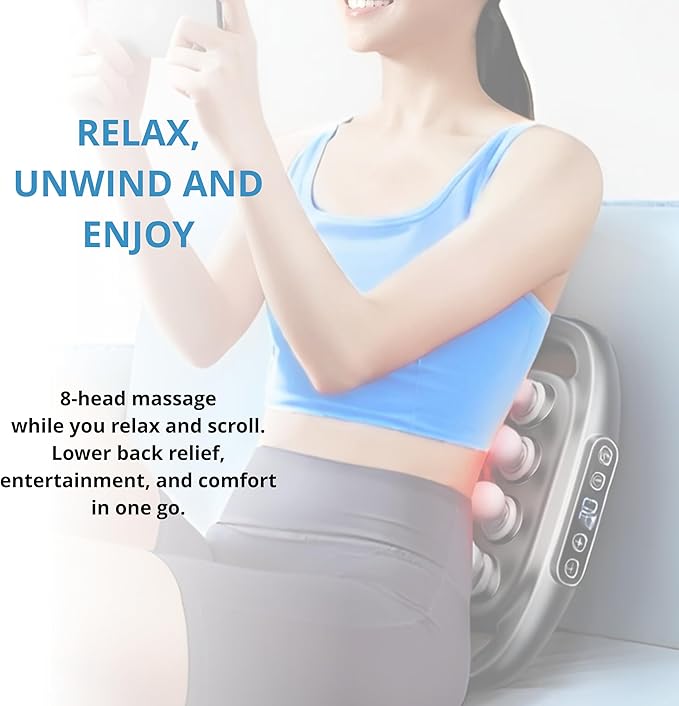 LEVILO 8 Head Massage Gun Deep Tissue for Neck Shoulder Back Massager – Massage Gun Deep Tissue for Muscle Recovery – Quiet Portable &amp Powerful Full Body Tool – Ideal Gift for Men &amp Women