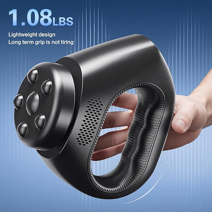 3D Rotating Massage Gun Cordless Deep Tissue Body Massager with 30 Speeds &amp 6 Modes for Muscle Recovery &amp Body Sculpting Handheld Electric Massager for Back Neck Shoulder for Women &amp Men