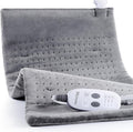 Massaging Weighted Heating Pad for Back Pain ReliefHeating Pads for Neck ShoulderCrampPortable Heated Pad with 3 Heat Settings &amp 6 Massage18 Relaxing CombinationsAuto Off20*24Light Grey