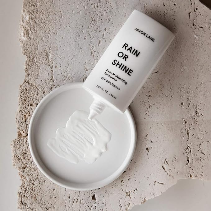 RAIN OR SHINE Anti Aging Face Sunscreen SPF 50 for Clear Skin w/Green Tea Hyaluronic Acid Vitamin E Oil Ginseng Licorice Root – SPF Moisturizer for Face &amp Body (Fragrance-Free 2.03 Fl Oz 4 p