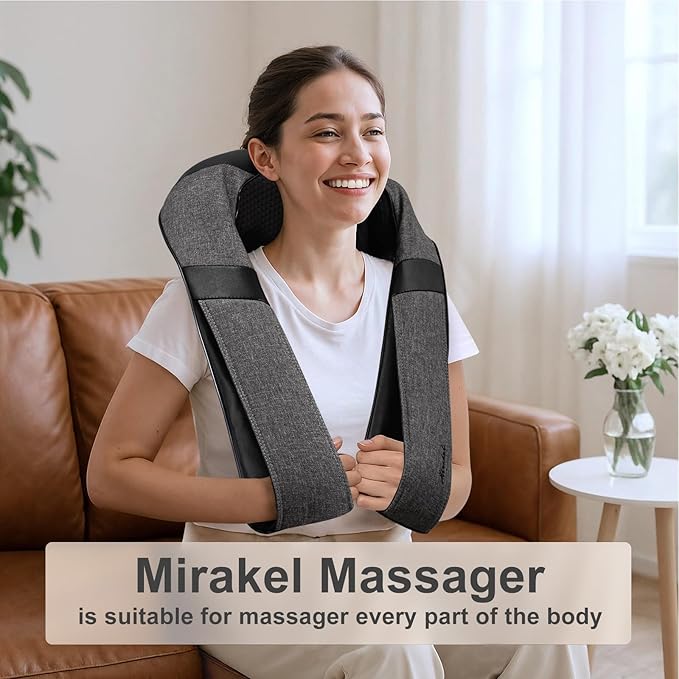 Mothers Day Gifts for Mom Wife Women Fathers Day Dad Husband Men Gifts Shiatsu Neck Back and Shoulder Massager with Heat for Pain Relief Deep Tissue Birthdays Valentine’s Day Christmas Gift