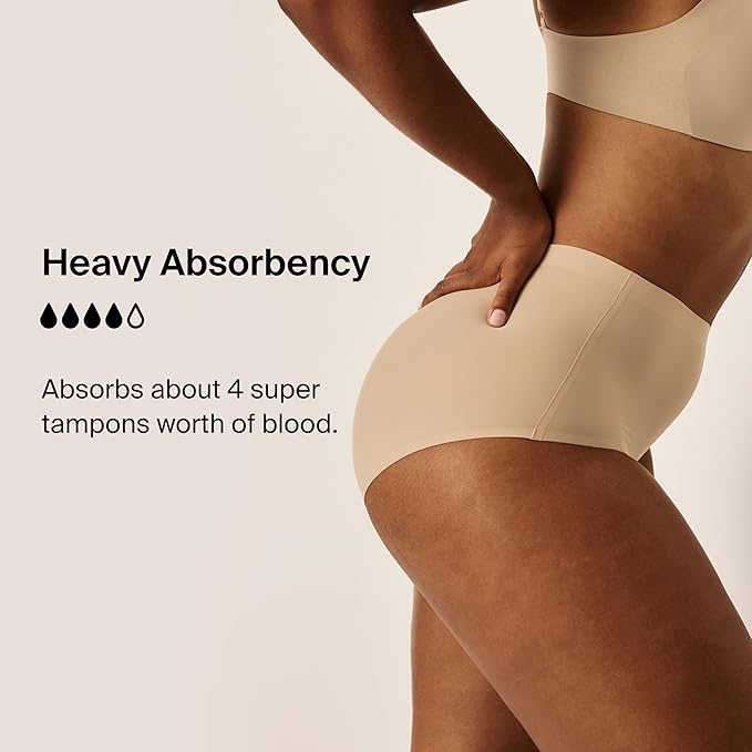 KNIX Super Leakproof High Rise Period Underwear for Women Machine Washable Reusable (1 Pack)