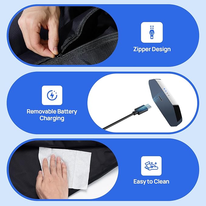 beoka Leg Massager for Circulation and Pain Relief Cordless Air Compression Boots with 5 Modes 15 Intensities for Athletes Runners and Travelers Leg Recovery System-M