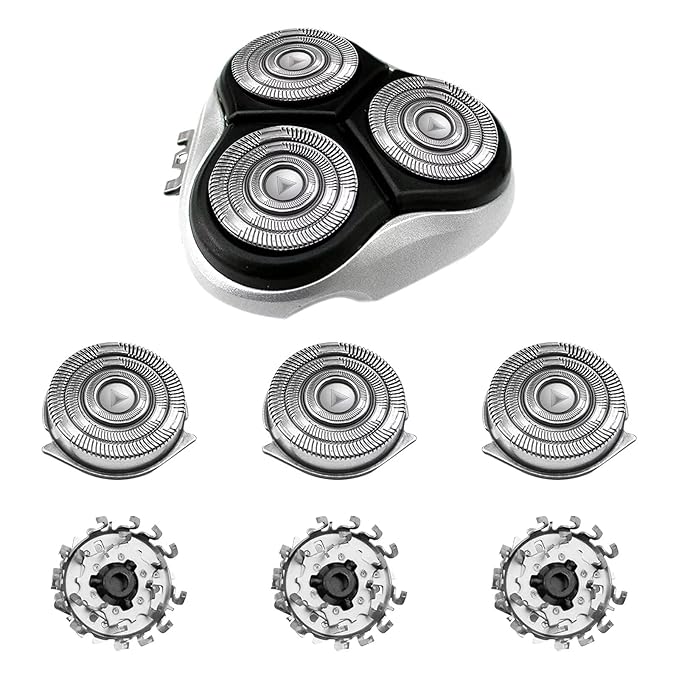 HQ9 Replacement Heads for Philips Norelco Shaver Series 8100/8200/9100/AT920/AT928 Electric Shaver High Precision Replacement Razor Blades (Free Cleaning Wipes+Brushes)