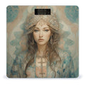 Teal Style Women Smart Scale for Body Weight Accurate Bathroom Scale with LED Display Digital Weight Scales Weighing Machine High Precision Scales for Bath Home