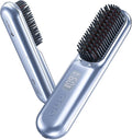 Cordless Hair Straightener Brush-2024PRO Portable Rechargeable Straightening Brush for Travel/Home/Outdoor Mini Ionic Hot Comb Straightener for Women Lightweight On-The-Go Styling