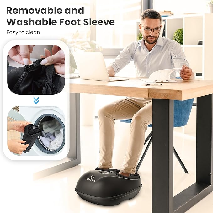COMFIER HSA Eligible Shiatsu Foot Massager Machine with Heat FSA Foot Massager for Neuropathy Plantar Fasciitis Deep Kneading Feet Massager with HeatUp to Men Size 13 Christmas Gifts for Men Women