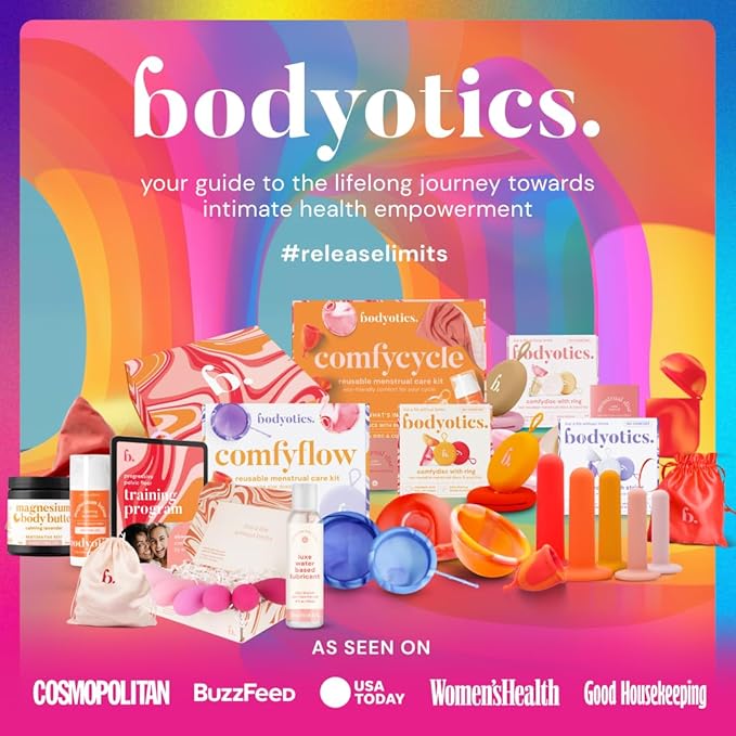 Bodyotics Proud Disc - 2-Pack Menstrual Disc (Small &amp Large) Body-Safe Silicone Discs - Reusable with Pull-Off String for Easy Insertion &amp Removal - 12-Hour Leak Protection - Includes Carrying
