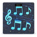 Blue Musical Notes Bathroom Scale for Body Weight with High Precision Large LCD Backlight Display Digital Weighing Scale with BMI Capacity Up to 180kg