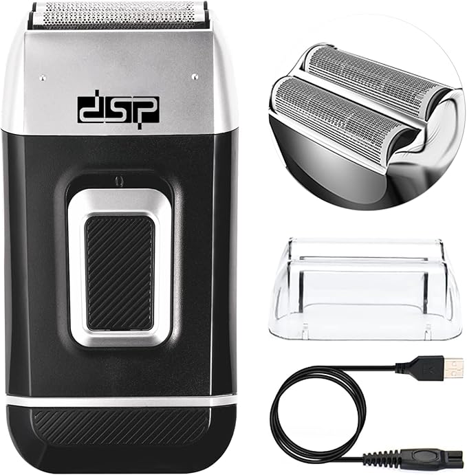 DSP® Bald Head Shaver for Men Bald Shaver for Men Waterproof Razor for Shaving Electric Cordless Rechargeable Black