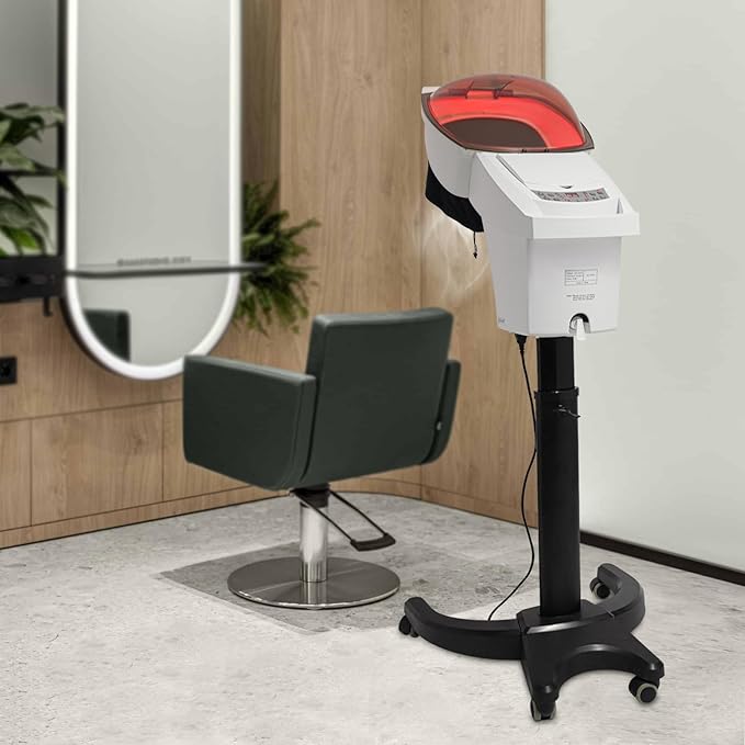 750W 5Heads Infrared Heat LampHairdressing HeaterMultifunctional Salon Hair DryerHair Color ProcessorHair Treatment MachineSalon Heat Lamp Headed Lamp (White)