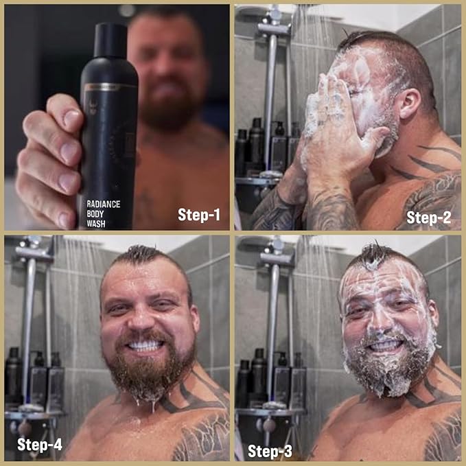 The Beard Struggle Men's Body Wash Aesir's Triumph - Platinum Collection - Skin Cleaning Agent - Natural Body Wash - Shower Gel Liquid Soap - 240 mL / 8 US. fl. oz.