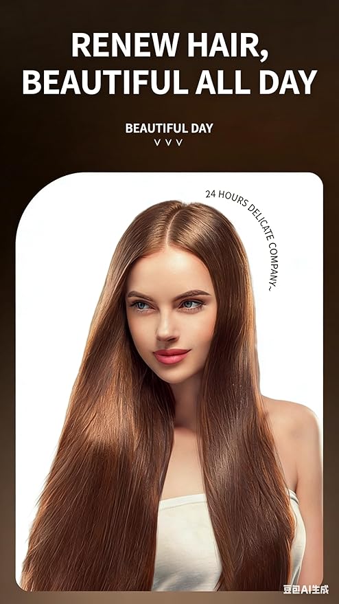Wireless Hair Straightener Brush Rechargeable Mini Portable 3 Heat Settings Anti-Scald Comb with Plant Protein Coating for Home &amp Travel (Grey)