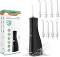 Cordless Water Flosser Oral Irrigator – 10–150 PSI Adjustable Pressure | 5 Cleaning Modes | 10 oz. Tank | IPX7 Waterproof | 8 Jet Tips for Teeth Braces &amp Gums | USB-C Rechargeable (F5039B)
