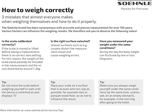 Soehnle Style Sense Compact 300 Compact Digital Weighing Scale Bathroom Scale with Easy-to-Read LCD Display Extra-Flat Body Weight Scale Slate