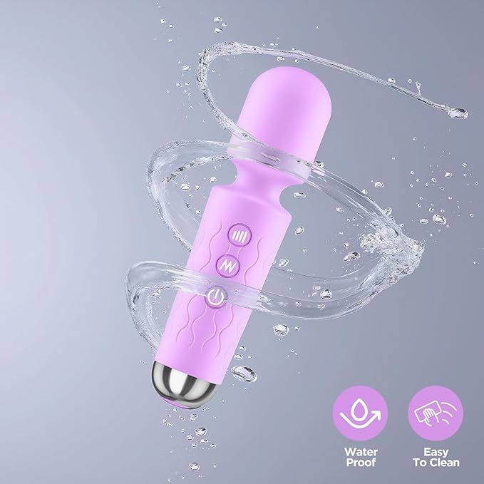 Personal Massager for Women - Quiet Handheld 4-Hour Cordless Percussion Body Massager for Deep Back Relief 8-Speed &amp 20-Mode