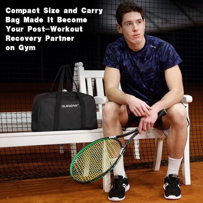 QUINEAR Air Compression Recovery System Professional Sequential Device for Massage Therapy Foot and Leg Recovery Boots to Improve Circulation for Athletes FSA-HSA Eligible (Small)