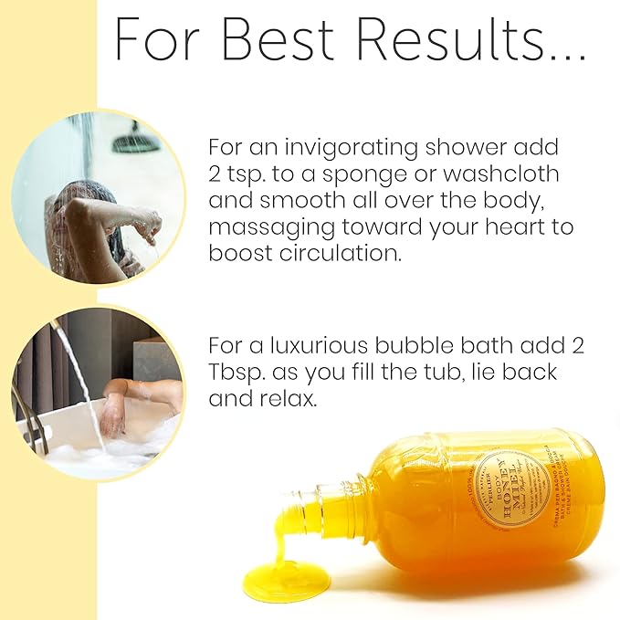 Perlier – Honey Bath Cream 16.9 oz – Nourishing Italian Honey Bath &amp Shower Cleanser Moisturizing Body Wash for Silky Soft Skin Rich Creamy Lather with Natural Humectants