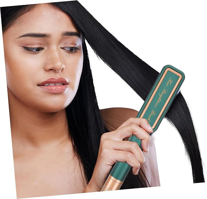 Portable Adjustable Hair Straightener for Women Lightweight Ceramic Flat with Fast Heating Anti-frizz Shine Enhancing Suitable for Wavy and Curly Hair US Plug