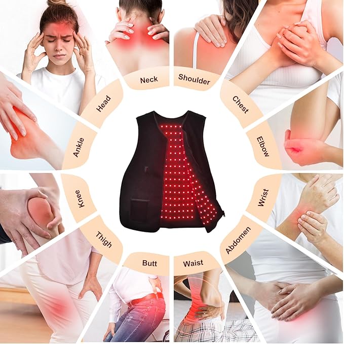 Red-Light-Therapy-for-Body2026 Upgraded Medical-Grade Red Light Therapy 4 Modes for Body Pain Relief315Dual Wave Near Infrared Light (660nm &amp 850nm) LEDs(Black26.77x19.68)