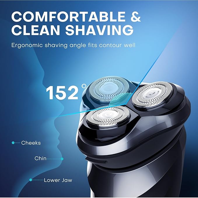 Head Shaver for Men Electric Shaver for Men Rechargeable Shaving Mashine Waterproof Men's Electric Razor Beard Trimmer USB Fast Charge