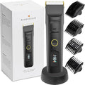 Brio Beardscape V2 Beard Trimmer for Men Professional with Low Friction Ceramic Blade Cordless Professional Hair Trimmer for Barbers with 4 Hrs of Long Battery Timing Ideal for Beard &amp Body (Bla