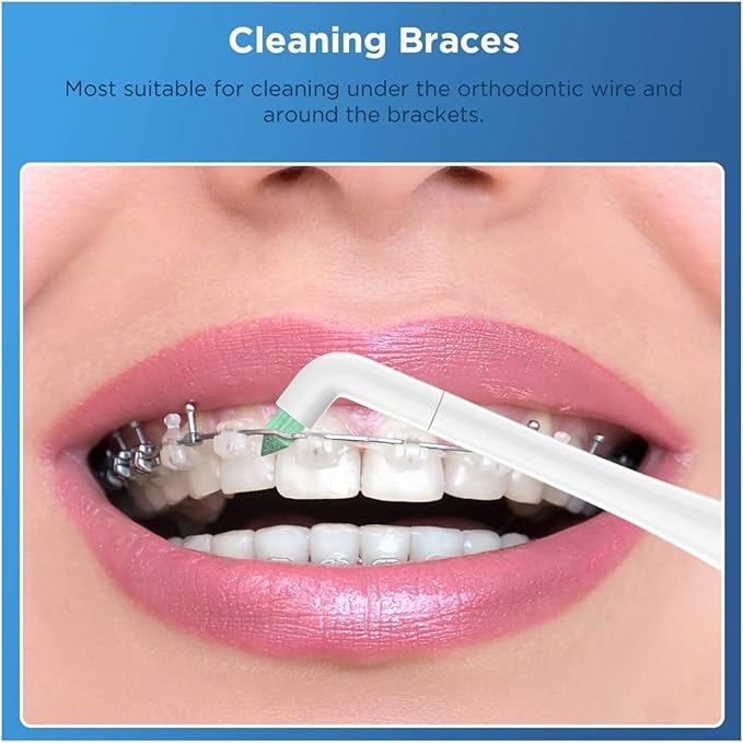 4/8/16Pcs Interdental Electric Toothbrush Replacement Head Compatible with SEAGOSG-575/551/507B/958/908/909/917/610/659/719/910/548(16WHITE)