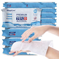 MagiCare Bulk 75% Large Alcohol Wipes (40-80ct Packs) - Alcohol Hand Sanitizer Wipes Premium - Unscented Hand Wipe Sanitizing Wipe - Travel Home Classroom - 40 Soft Packs 3200pcs (Case)