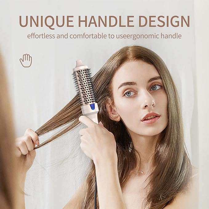 K&ampK Thermal Brush Blowout Express 1.5 Inch Negative Ion Thermal Round Brush Creates Blowout Look Makes Hair Shinier &amp Smoother Dual Voltage Easy to Use