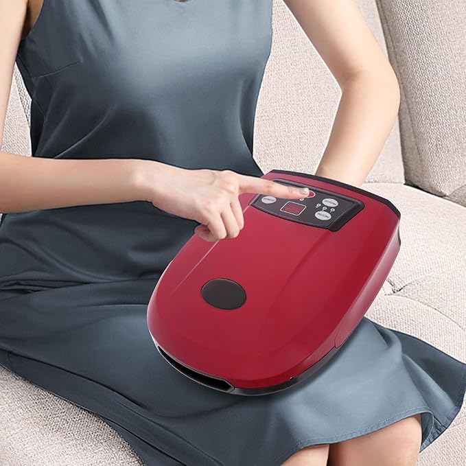 Hand Massager with Heat and Compression Finger Wrist and Palm Massager for Pain Relief Arthritis and Improved Circulation Gifts