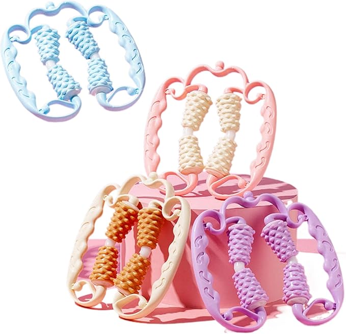 手持腿部按摩环形夹腿按摩滚轮健身锻炼器 Neck and Back Massager 材家用美腿神器 HomeOffice Body Electric Massagers