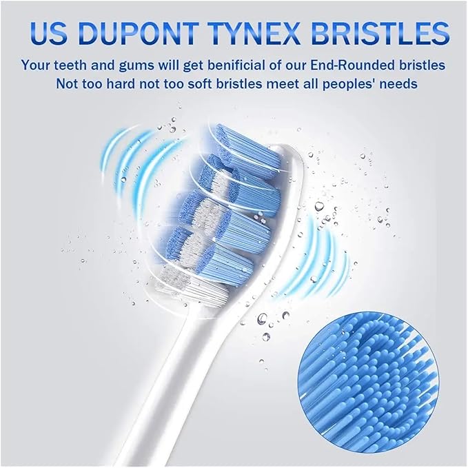 Toothbrush Heads HX9034 Compatible for HX3211 HX3281 HX6220 HX6211 HX6231 HX6250 HX6252 HX9322 HX9331 HX9334 HX6253 HX6530(Multi)