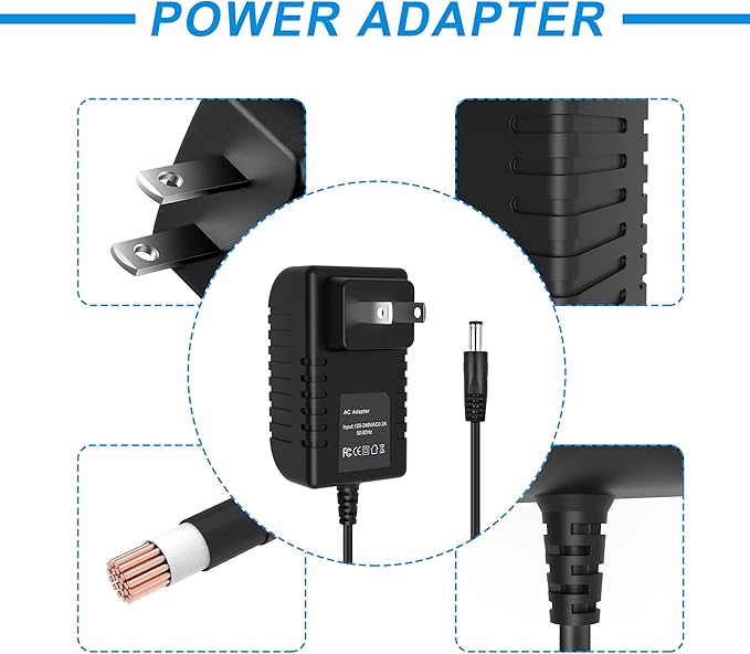 AC Adapter Charger Compatible with Wapike Massage Gun Relaxation Percussion Massager Power Supply