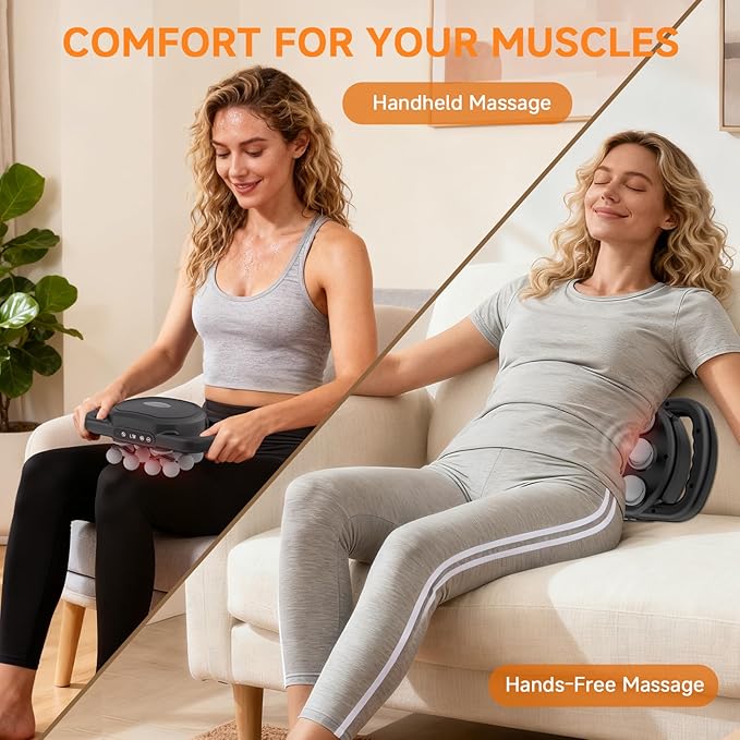 12 Head Massage Gun Deep Tissue Muscle MassagerCordless Electric Percussion Massage Tool with 9 Levels 9 Modes for Back/Neck/Shoulder/Hand/Leg/Foot Full Body Muscle Pain ReliefOffice Home Gym Use