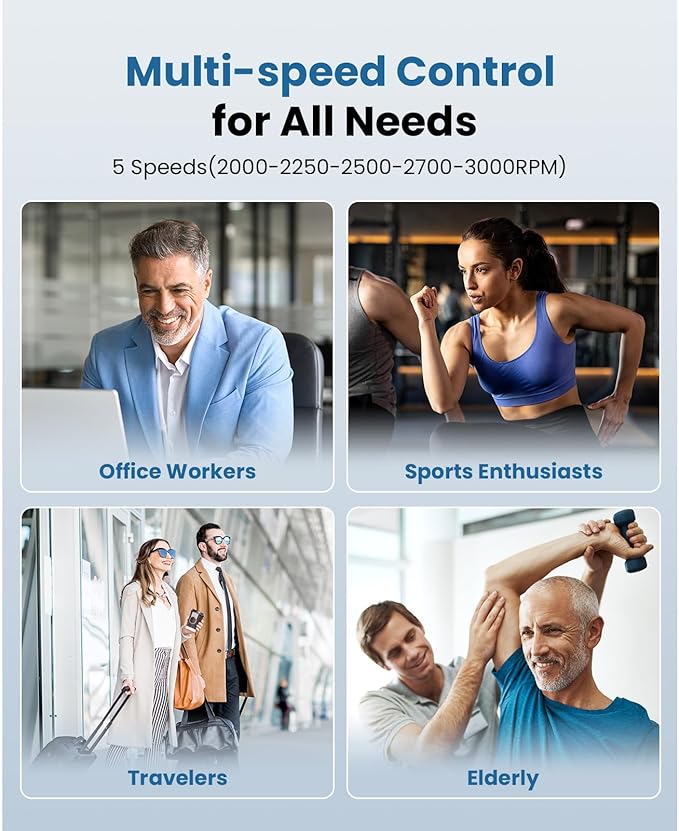 BOB AND BRAD M7 Plus Mini Massage Gun with Heat and A7 Massage Gun with 11mm Amplitude