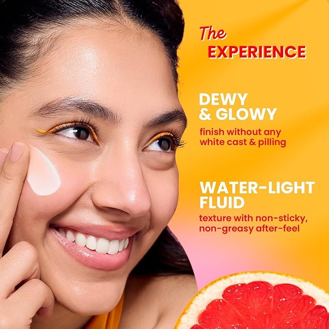 Vitamin C &amp E Sunscreen SPF 50 PA+++ Water-Light Face Sunscreen with UVA/UVB Protection Lightweight Formula for All Skin Types 50 g.
