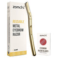 ZOMCHI Gold Dermaplaning Razor and 10pcs Micro Blade Refills