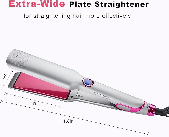 Titanium Flat Iron Hair Straightener Hair Straighteners for Women Fast Heating &amp 11 Temperature Settings