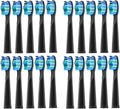 Replacement Electric Toothbrush Head Bristle Brush Refill Compatible for Fairywill Refills FW-D1/FW-D3/FW-D7(20 PCS BK)